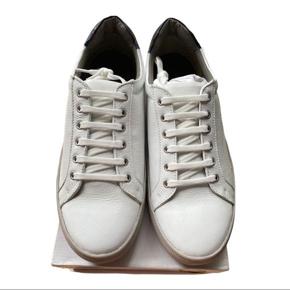 🆕 Bolongaro Trevor: White Leather “Skelly” Sneakers. - Picture 3 of 13